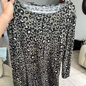 Leopard print dress